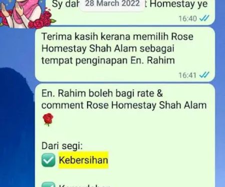 Rose Homestay Shah Alam Seksyen 10