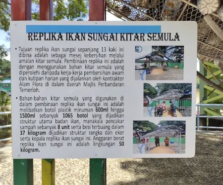 Replika ikan sungai kitar semula