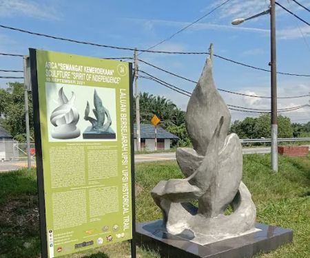 Battle of Slim River info board