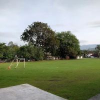Gelanggang Bola Keranjang Berbumbung Kampung Desa Aman ico