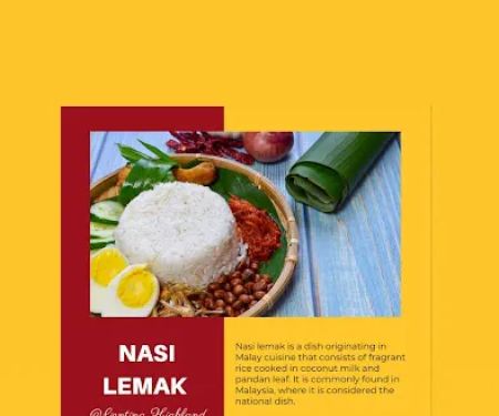 Nasi lemak Hanna Homechef