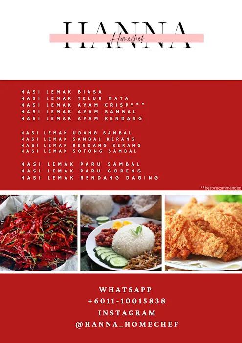 Nasi lemak Hanna Homechef Picture 10