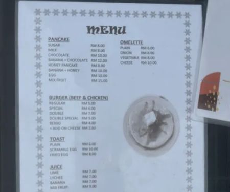 Burgers & Pancakes Stand