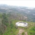 Hilltop fish pond