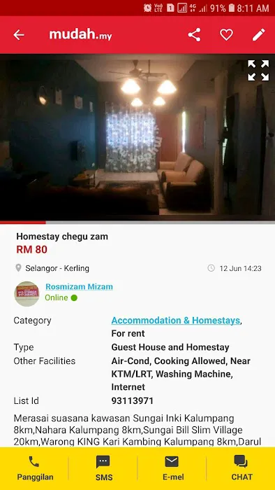 Homestay Chegu Zam Taman Bernam Jaya Hulu Bernam Selangor Picture 7