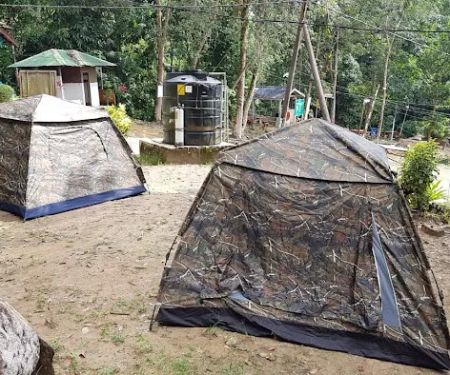 Dabong camp side stong hill waterfall