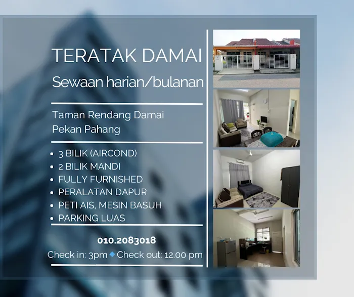 Teratak Damai No. 40 Taman Rendang Damai Pekan Pahang Picture 3