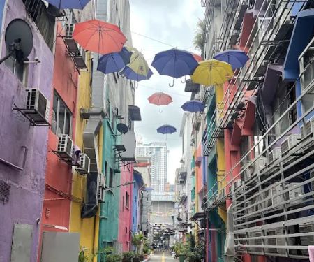 Brickfields colorful backlane