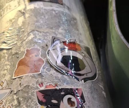 The Furry Sticker Pole of Bukit Bintang