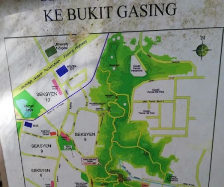 Bukit Gasing Via Hillpark Trailhead