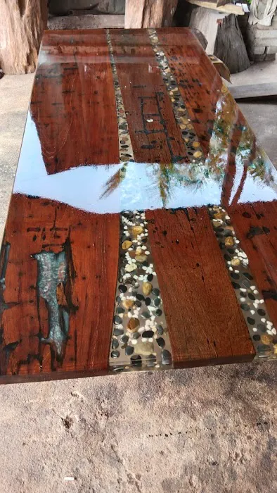Tris meja antik epoxyresin Picture 8