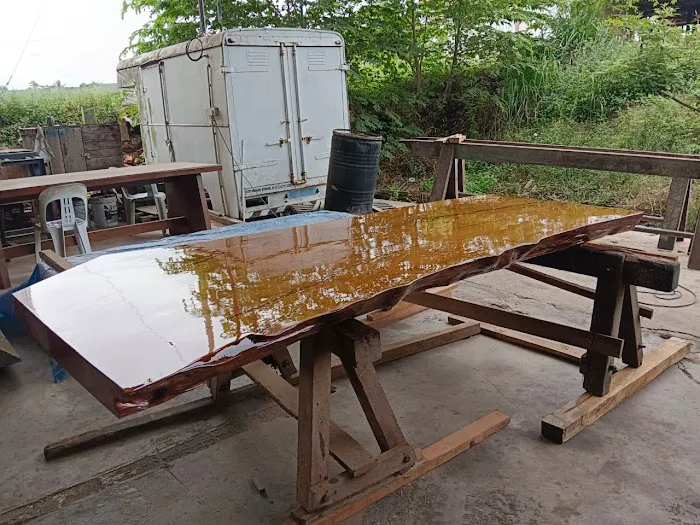 Tris meja antik epoxyresin Picture 6