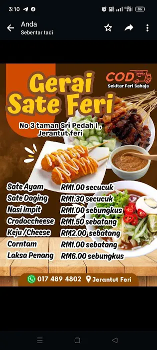 Sate feri sri Pedah viral Picture 1