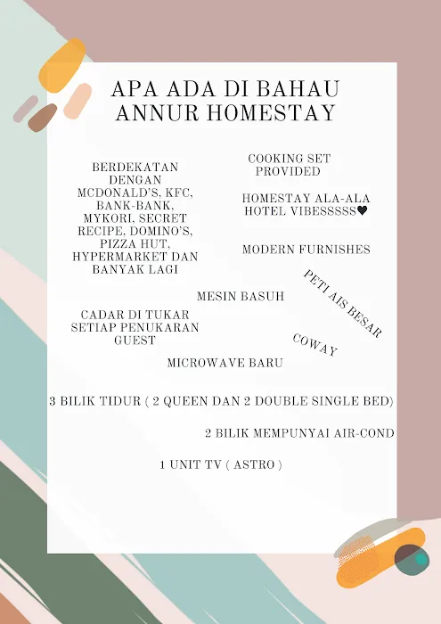BAHAU ANNUR HOMESTAY ( Tmn kasih Putera ) Picture 9