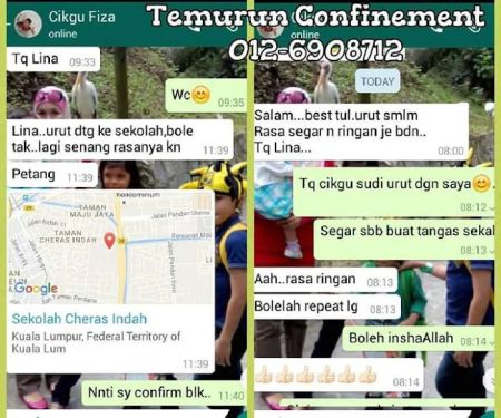 Urutan Tradisional Lepas Bersalin (Temurun Confinement)