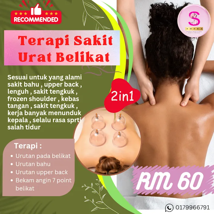 Urutan Traditional Wanita Melayu / Bekam / Urut Saraf by Sofea ( HANYA URUT WANITA ) Picture 3