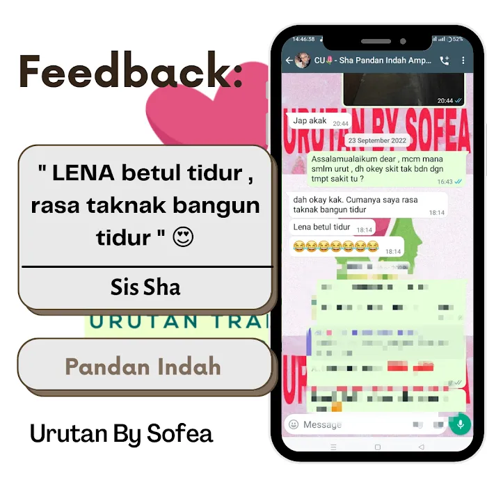 Urutan Traditional Wanita Melayu / Bekam / Urut Saraf by Sofea ( HANYA URUT WANITA ) Picture 10