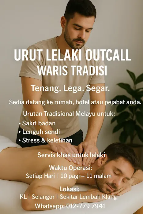 Outcall Male Massage (Urut Lelaki Tradisional) Picture 2