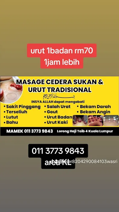 MAMEK Massage cedera sukan&urut tradisional Picture 5