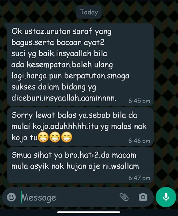Urutan traditional saraf Ustaz Syafiq Picture 1