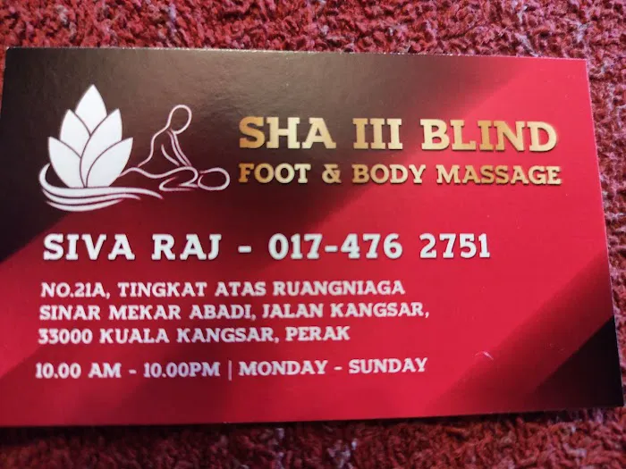 SHA III BLIND FOOT REFLEXLOGY & BODY MASSAGE Picture 3