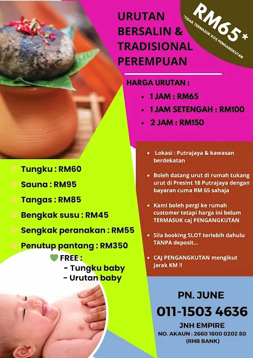 JNH Urutan Bersalin & Tradisional Perempuan Putrajaya Picture 1