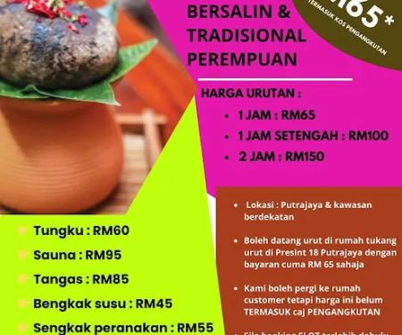 JNH Urutan Bersalin & Tradisional Perempuan Putrajaya