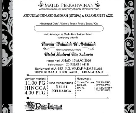 Majlis perkahwinan AIN & SHAHRUL