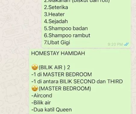 Hamidah Homestay, Ketereh , Kelantan